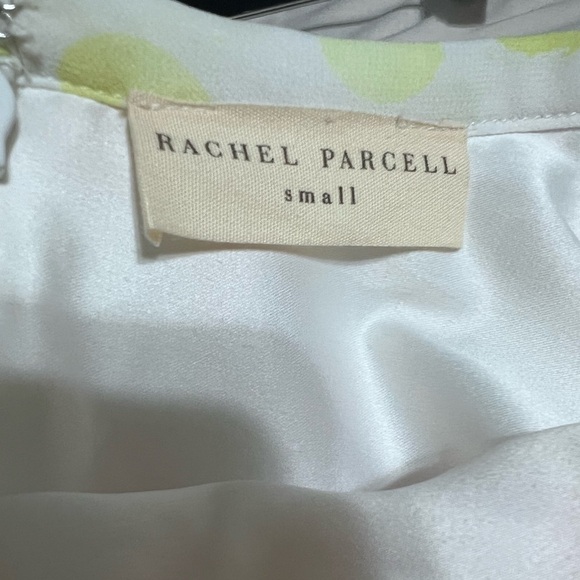 Rachel Parcell Anthropologie Woman’s Colorful Large Polka Dot Skirt SM Chiffon - Picture 4 of 6